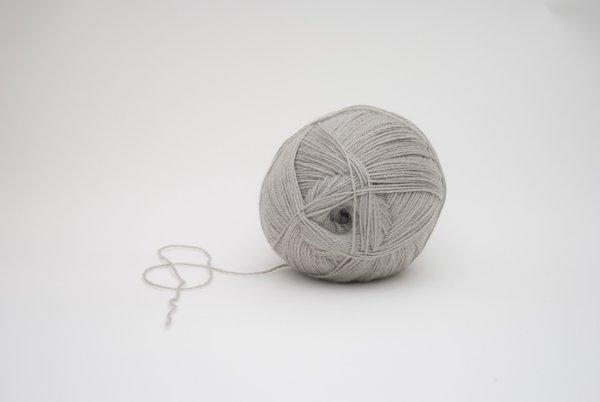 Wool grey cotton